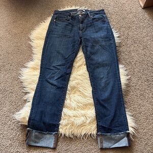 Loft cuffed straight jeans